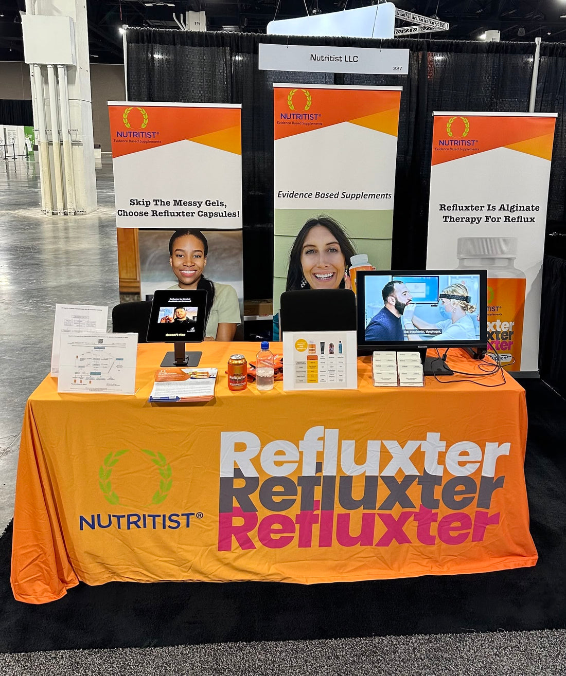 Picture of Nutritist booth at a trade show